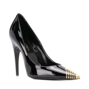 Saint Laurent Newton 110 Patent Leather Pumps Sz 38